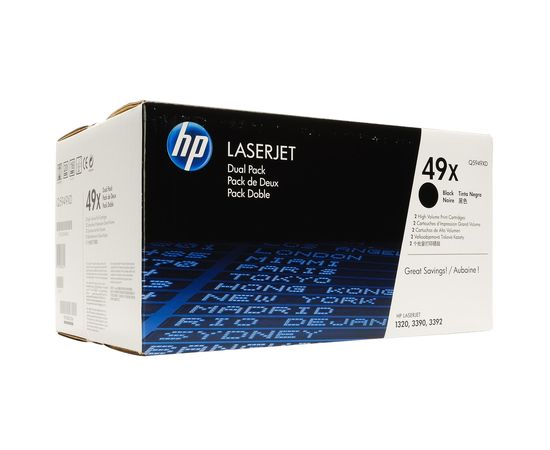 Купить Картридж HP LJ 49XD 1320/1160 Dual Pack (Q5949XD) по лучшей цене
