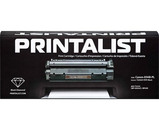 Купить Картридж тонерный PRINTALIST для Canon LBP-620/621, MF640 аналог Canon 054 Black (Canon-054B-PL) по лучшей цене