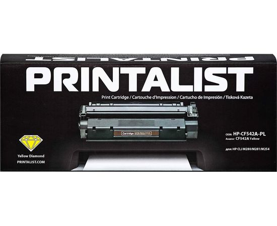 Купить Картридж тонерный PRINTALIST для HP CLJ M280/M281/M254 аналог CF542A Yellow (HP-CF542A-PL) по лучшей цене