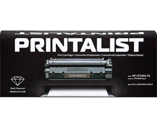 Купить Картридж тонерный PRINTALIST для HP CLJ M280/M281/M254 аналог CF540A Black (HP-CF540A-PL) по лучшей цене