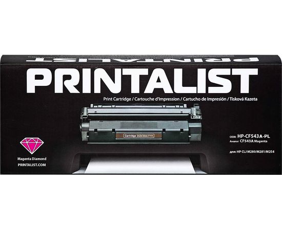 Купить Картридж тонерный PRINTALIST для HP CLJ M280/M281/M254 аналог CF543A Magenta (HP-CF543A-PL) по лучшей цене