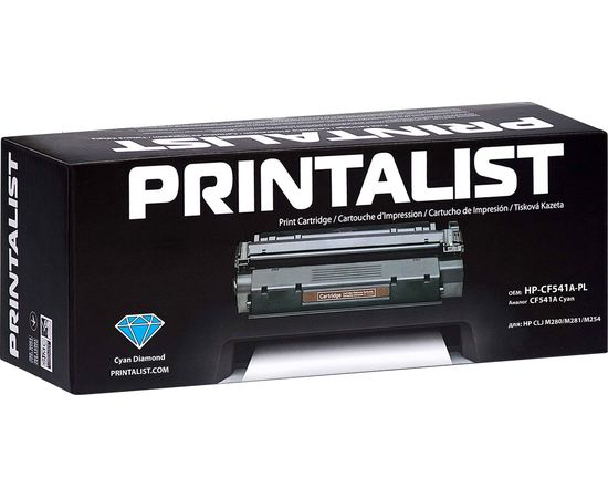 Купить Картридж тонерный PRINTALIST для HP CLJ M280/M281/M254 аналог CF541A Cyan (HP-CF541A-PL) по лучшей цене