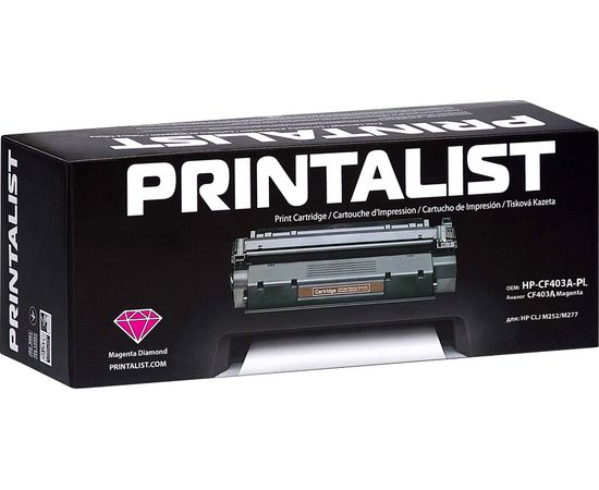 Купить Картридж тонерный PRINTALIST для HP LJ M252/M277 аналог CF403A Magenta (HP-CF403A-PL) по лучшей цене