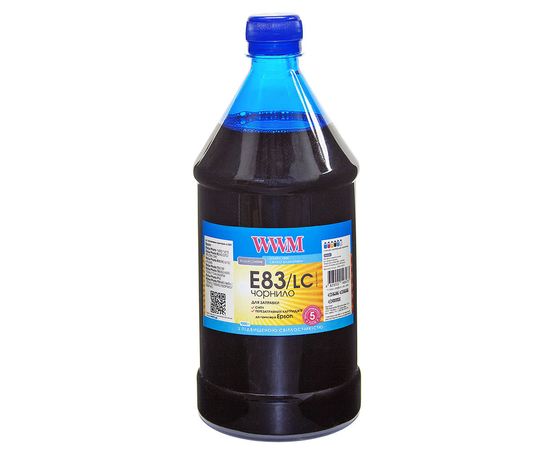 Купить Чернила WWM для Epson Stylus Photo T50/P50/PX660 1000г Light Cyan Водорастворимые (E83/LC-4) светостойкие по лучшей цене