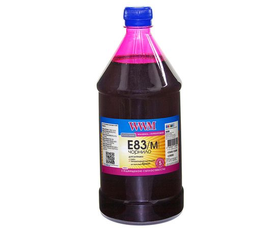 Купить Чернила WWM для Epson Stylus Photo T50/P50/PX660 1000г Magenta Водорастворимые (E83/M-4) светостойкие по лучшей цене