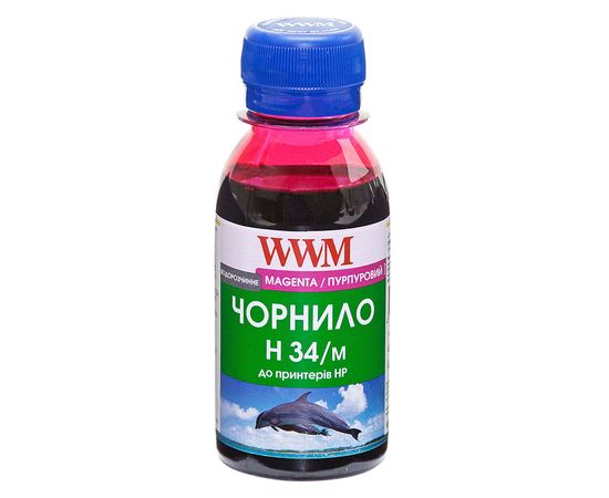 Купить Чернила WWM для HP №22/121/122 100г Magenta Водорастворимые (H34/M-2) по лучшей цене