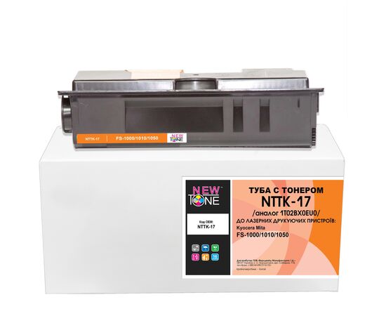 Купить Туба с тонером NewTone для Kyocera Mita FS-1000/1010/1050 аналог 1T02BX0EU0 Black (NTTK-17) по лучшей цене