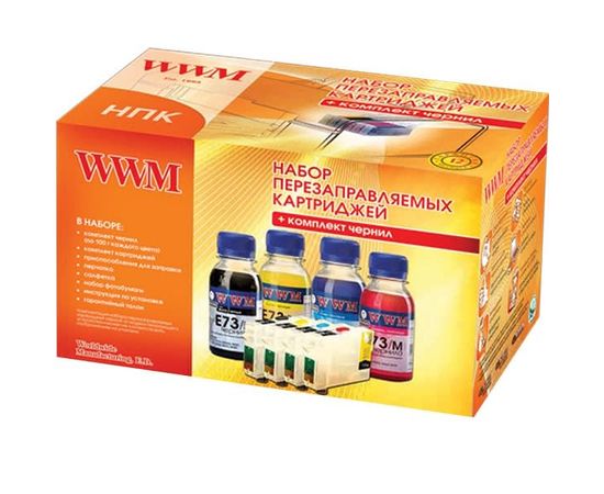 Купить Набор перезаправляемых картриджей WWM для Canon Pixma MG5440/MG5540/MG6440 (RC.CLI-451) c чипами по лучшей цене
