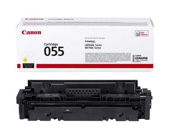 Купить Картридж тонерный Canon 055 для MF-742/744, LBP663/664 2100 копий Yellow (3013C002) по лучшей цене