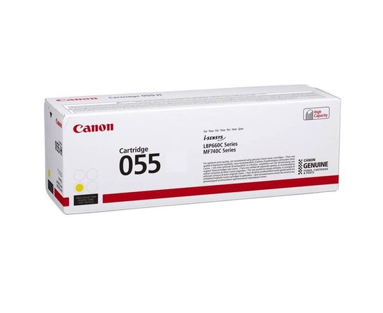 Купить Картридж тонерный Canon 055 для MF-742/744, LBP663/664 2100 копий Yellow (3013C002) по лучшей цене