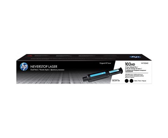 Купить Картридж тонерный HP 103A для Neverstop laser 1000/1200 2x2500 копий Black 2шт (W1103AD) двойная упаковка по лучшей цене