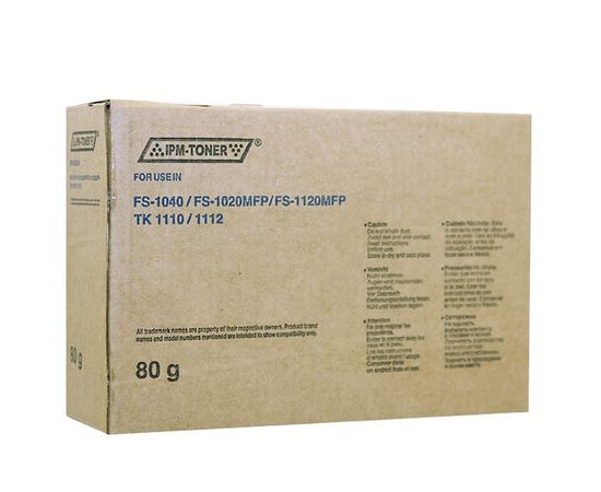 Купить Туба с тонером IPM для Kyocera Mita FS-1020/1040/1120 аналог TK-1110 Black 80г (TKKM109) без чипа по лучшей цене
