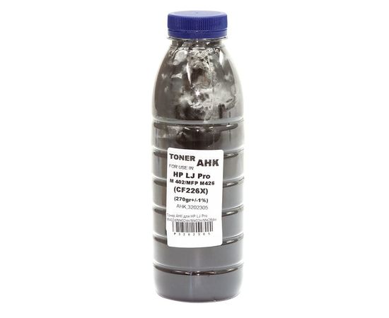 Купить Тонер АНК для HP LJ Pro M402d/M402dn/M402n/M426dw бутль 270г Black (3202305) по лучшей цене