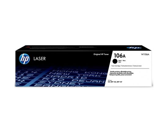 Купить Картридж тонерный HP 106A для LJ 107/135/137 1000 копий Black (W1106A) по лучшей цене