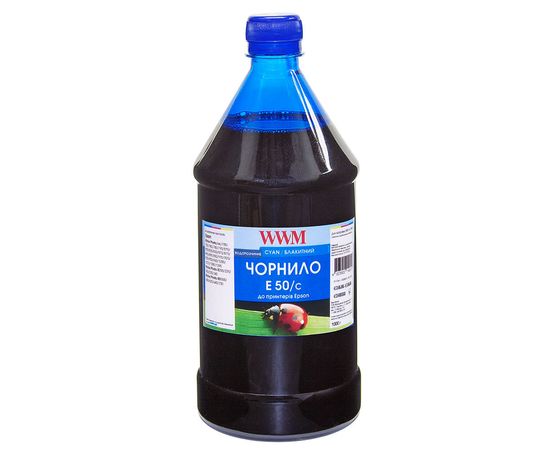 Купить Чернила WWM для Epson Stylus Photo R200/R340/RX620 1000г Cyan Водорастворимые (E50/C-4) по лучшей цене