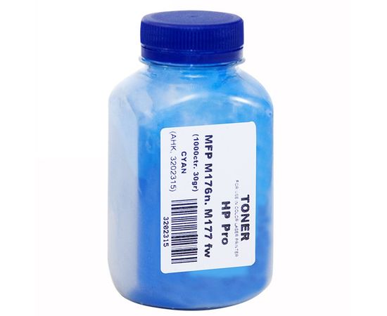 Купить Тонер АНК для HP Pro MFP M176n/177fw бутль 30г Cyan (3202315) по лучшей цене