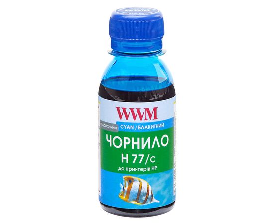 Купить Чернила WWM для HP №177/85 100г Cyan Водорастворимые (H77/C-2) по лучшей цене
