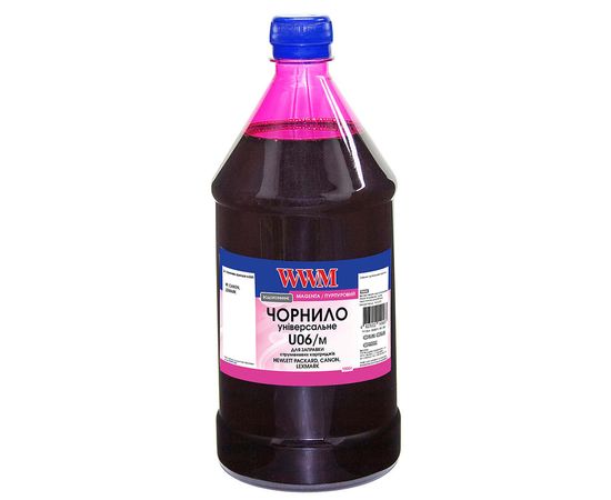 Купить Чернила WWM для Canon/HP/Lexmark 1000г Magenta Водорастворимые (U06/M-4) универсальные по лучшей цене