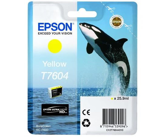 Купить Картридж Epson для SureColor SC-P600 Yellow (C13T76044010) по лучшей цене