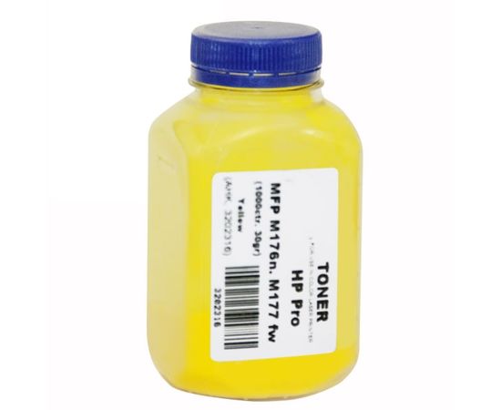 Купить Тонер+чип АНК для HP Pro MFP M176n/176fw ( тонер АНК, чип АНК) бутль 30г Yellow (3202341) по лучшей цене