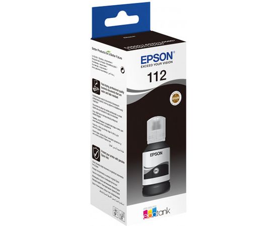 Купить Контейнер с чернилами Epson 112 EcoTank Pigment Black ink (C13T06C14A) по лучшей цене