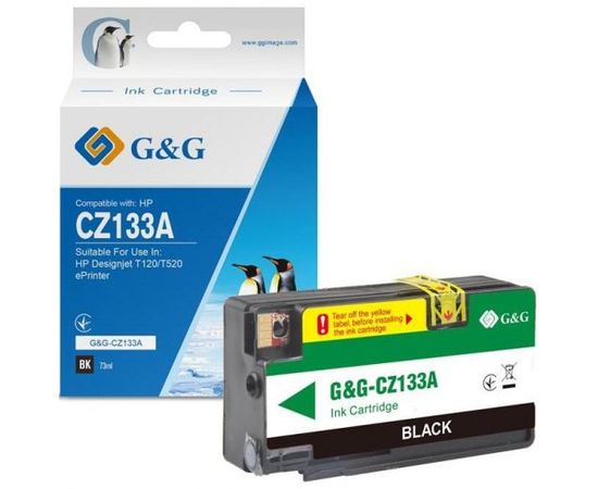Купить Картридж G&G для HP Designjet T120/T520 ePrinter Black (G&G-CZ133A) по лучшей цене