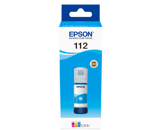 Купить Контейнер с чернилами Epson 112 EcoTank Pigment Cyan ink (C13T06C24A) по лучшей цене