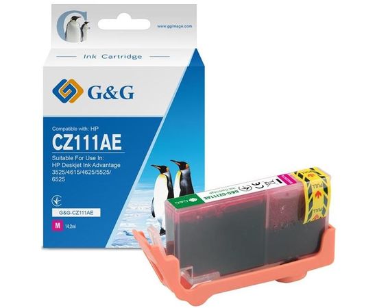 Купить Картридж G&G для HP No.655 DJ 4615/4625/3525/5525 Magenta (G&G-CZ111AE) по лучшей цене
