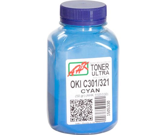 Купить Тонер АНК для OKI C301/321 бутль 50г Cyan (1505330) по лучшей цене