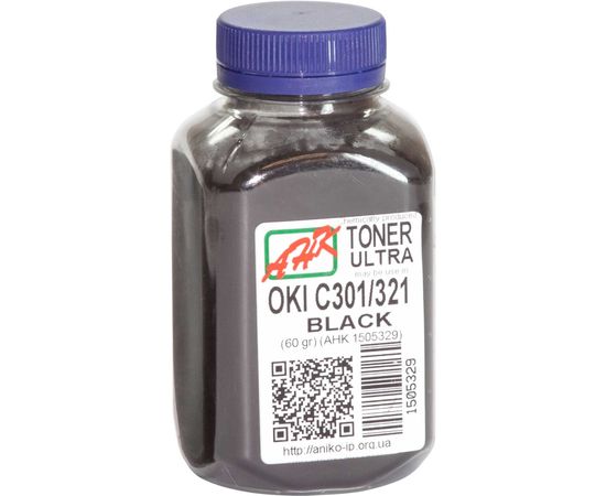 Купить Тонер АНК для OKI C301/321 бутль 60г Black (1505329) по лучшей цене