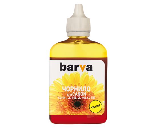 Купить Чернила Canon CL-461 специальные 100 мл, водорастворимые, желтые Barva (C461-730) по лучшей цене