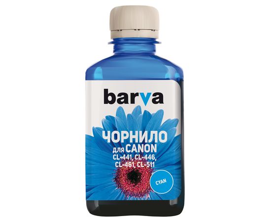 Купить Чернила Canon CL-461 специальные 180 мл, водорастворимые, голубые Barva (C461-732) по лучшей цене