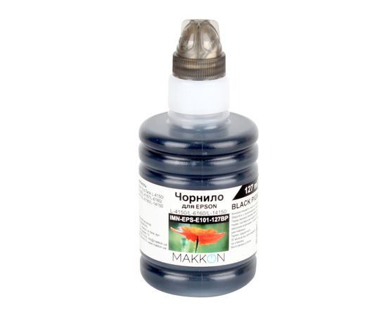 Купить Чернила Makkon для Epson EcoTank L-4160/L-6160/L-6190 127 мл black pigment (IMN-EPS-E101-127BP) по лучшей цене