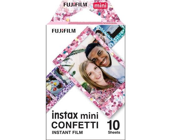 Купить Бумага Fujifilm INSTAX MINI CONFETTI (54х86мм 10шт) (16620917) по лучшей цене