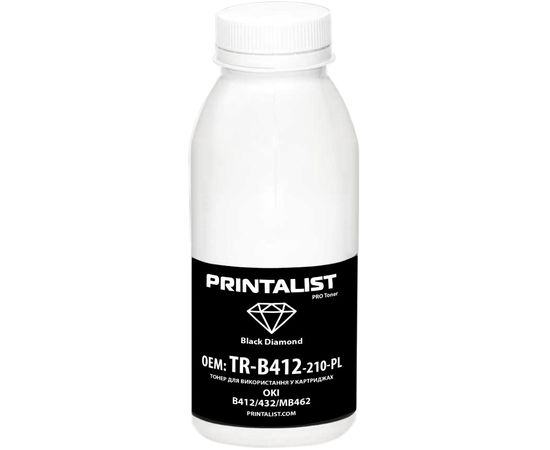 Купить Тонер OKI B412/432/MB462, 210г Black Printalist (TR-B412-210-PL) по лучшей цене