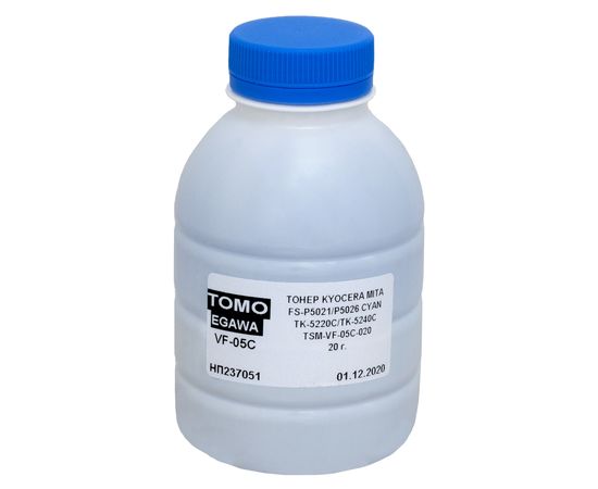 Купить Тонер Kyocera Mita Ecosys P5021 флакон, 20 г, голубой Tomoegawa (TSM-VF-05C-020) по лучшей цене