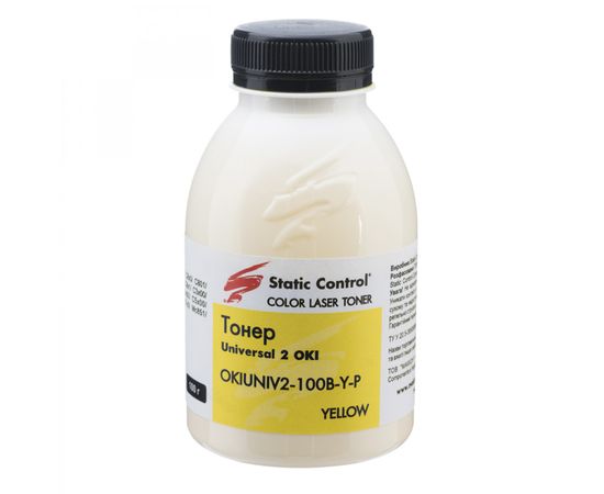 Купить Тонер Oki универсальный OKIUNIV2 флакон, 100 г, желтый SCC (OKIUNIV2-100B-Y-P) по лучшей цене
