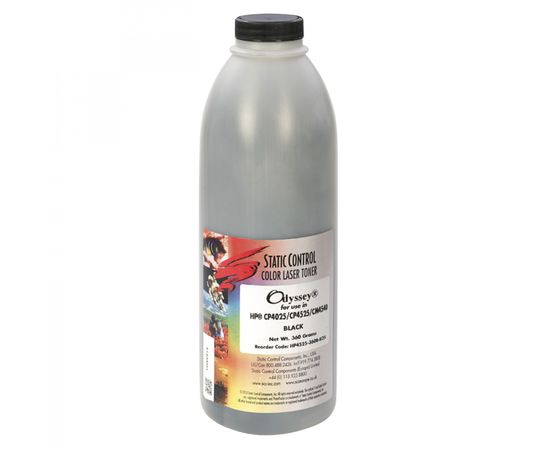 Купить Тонер HP CP4525 флакон, 360 г, черный SCC (HP4525-360B-KOS) по лучшей цене