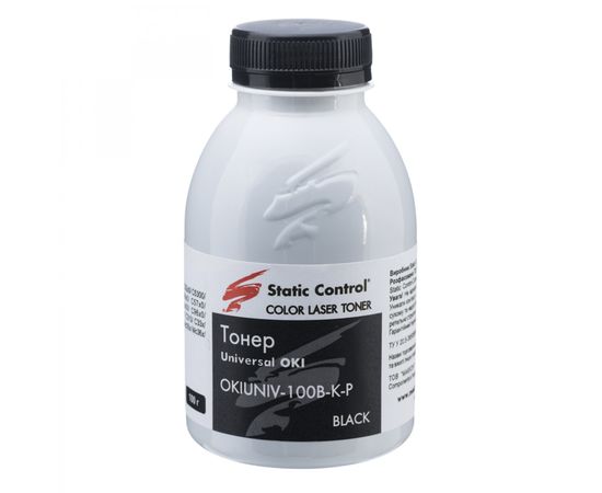 Купить Тонер Oki универсальный OKIUNIV флакон, 100 г, черный SCC (OKIUNIV-100B-K-P) по лучшей цене