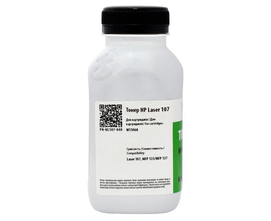 Купить Тонер HP Laser 107 флакон, 40 г Patron (PN-HL107-040) по лучшей цене