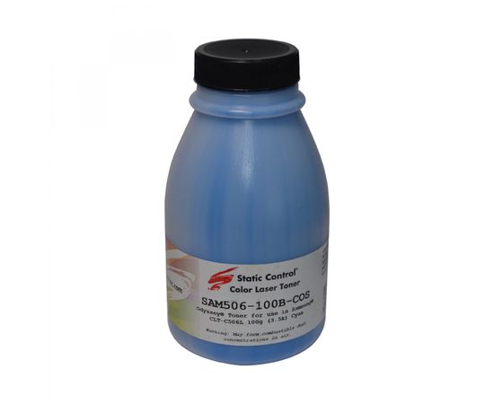 Купить Тонер Samsung CLP-680 флакон, 100 г, голубой SCC (SAM506-100B-COS) по лучшей цене