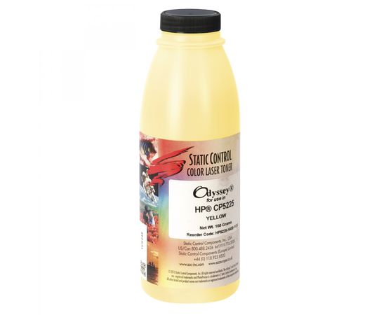 Купить Тонер HP CLJ 5225 флакон, 160 г, желтый SCC (HP5225-160B-YOS) по лучшей цене