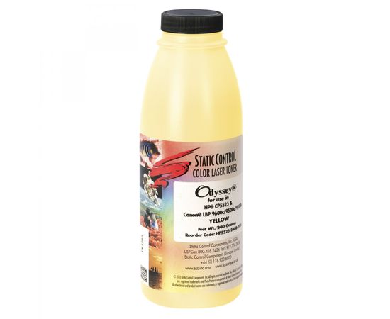 Купить Тонер HP CLJ 5525 флакон, 240 г, желтый SCC (HP5525-240B-YOS) по лучшей цене