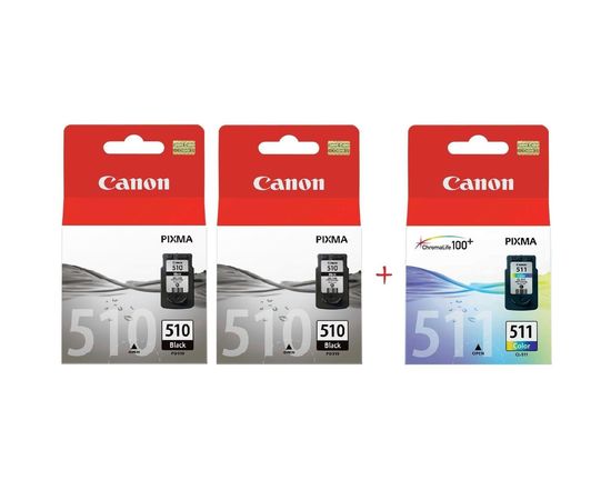 Купить Комплект струйных картриджей Canon для Pixma MP230/MP250/MP270 PG-510/CL-511 Black2/Color (Set510BBC) Multipack по лучшей цене