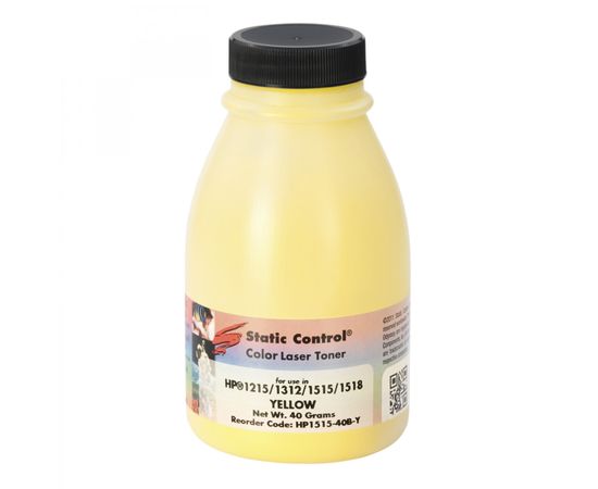 Купить Тонер HP CLJ 1215 флакон, 40 г, желтый SCC (HP1515-40B-Y) по лучшей цене