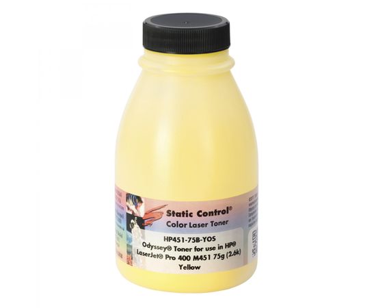 Купить Тонер HP CLJ Pro 400 M452 флакон, 75 г, желтый SCC (HP451-75B-YOS) по лучшей цене