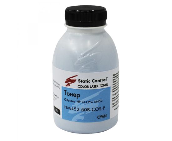 Купить Тонер HP CLJ Pro M452 флакон, 50 г, голубой SCC (HM452-50B-COS-P) по лучшей цене