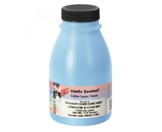 Купить Тонер Oki 5800 флакон, 115 г, голубой SCC (OKI58-115B-C) по лучшей цене