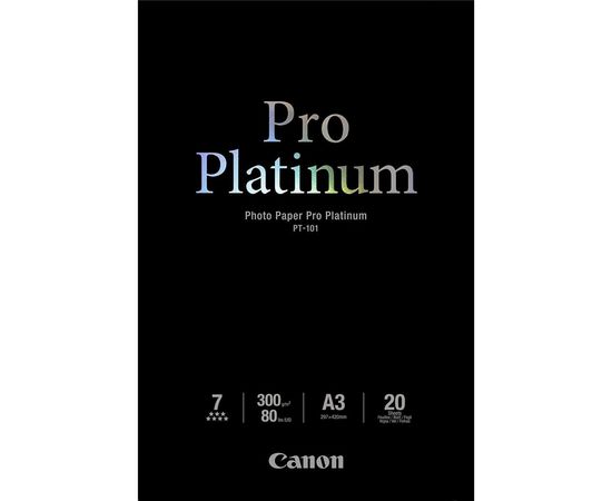 Купить Бумага Canon A3+ Pro Platinum Photo Paper PT-101, 20л (2768B017) по лучшей цене
