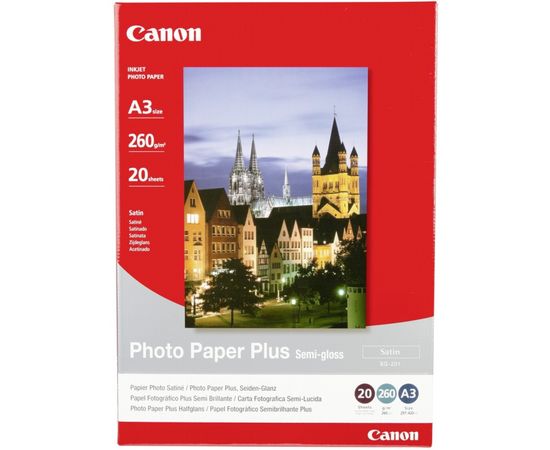 Купить Бумага Canon A3 Photo Paper Plus Semi-gloss SG-201, 20sh (1686B026) по лучшей цене